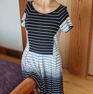 SugarLips - Black and White Striped Dress - NWT